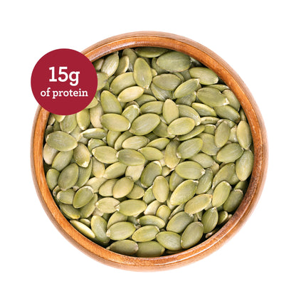Bassé Organic Dry Roasted Pumpkin Seeds (Shelled), 1.2kg