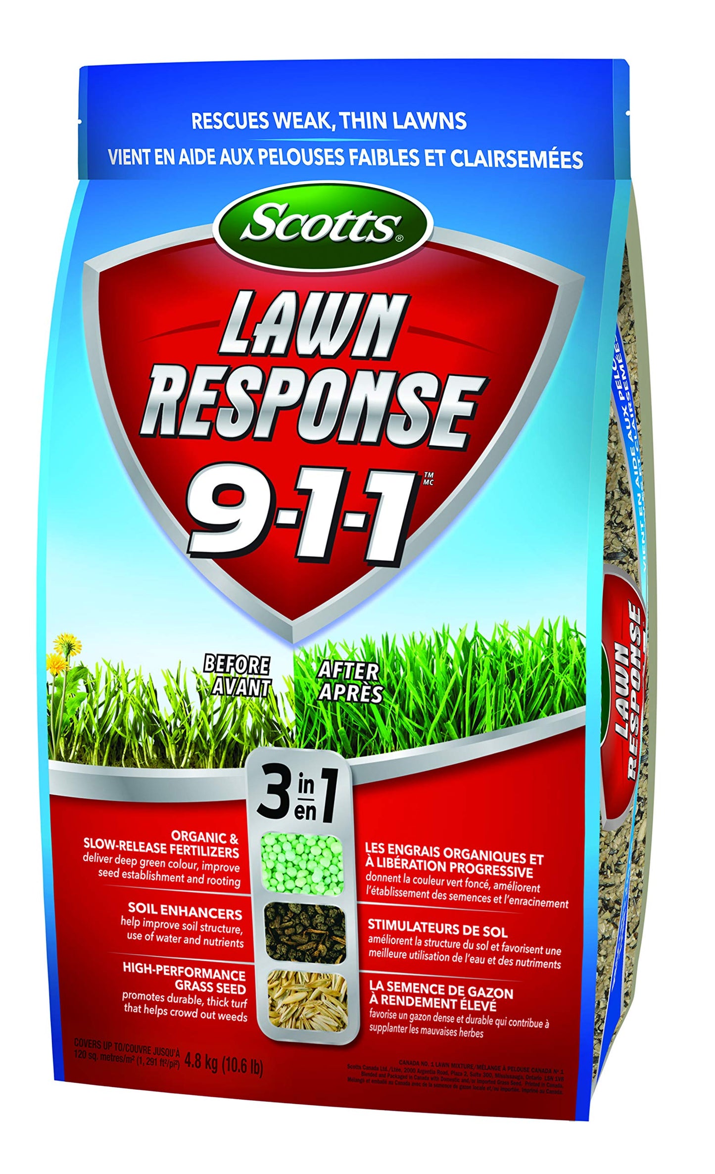 Scotts 10003 Lawn Response 9-1-1 4.8Kg 🍁 All In One Marketplace Canada