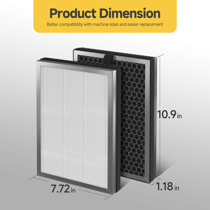 𝟒 X JF260 HEPA Replacement Filter Compatible With Jafända JF260 Air Purifier ＆ JF260S Smart Air Purifier, DeedMo AP-1273 Air Purifiers, Part Number JF260-RF, 3-in-1 True HEPA and Activated Carbon - Available at All In One Marketplace Canada