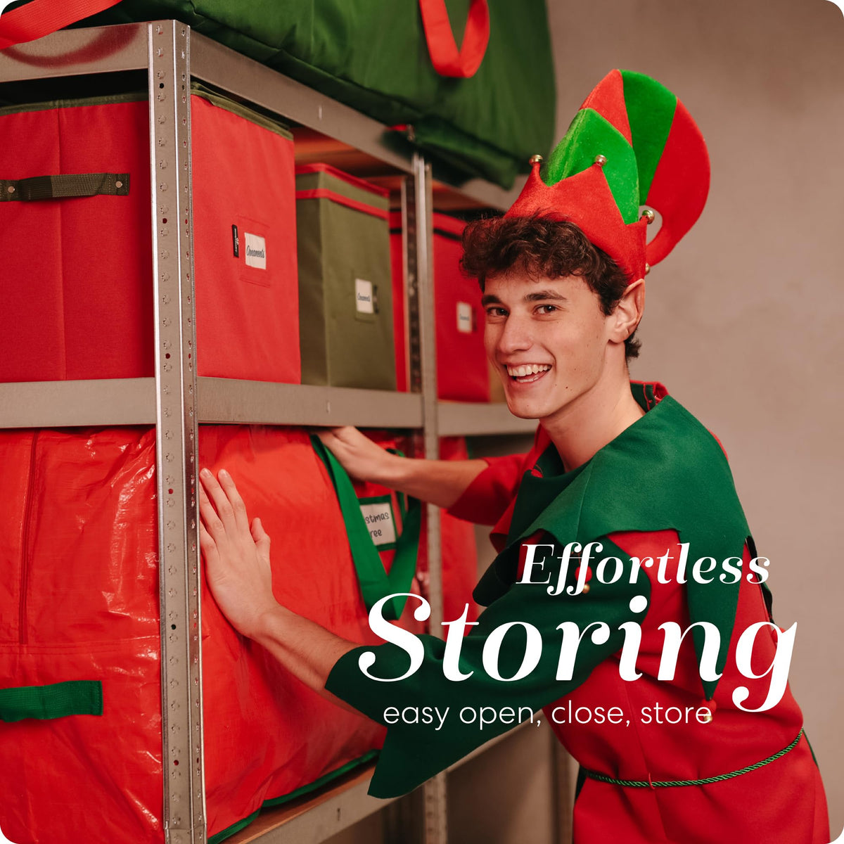 Handy Laundry Christmas Tree Storage Bag – 9 Ft, Heavy Duty, Red 🍁 All In One Marketplace Canada