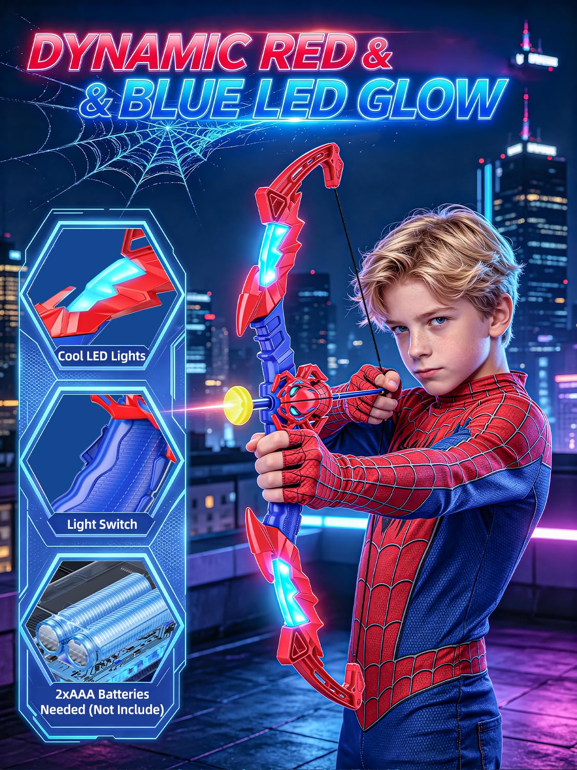 Spider Bow and Arrow Set for Kids Age 3+, Indoor & Outdoor Archery Set Toys 🍁 All In One Marketplace Canada