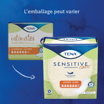 TENA Sensitive Care Ultimate Incontinence Pad for Women, Postpartum and Bladder Control, 99 Count TENA