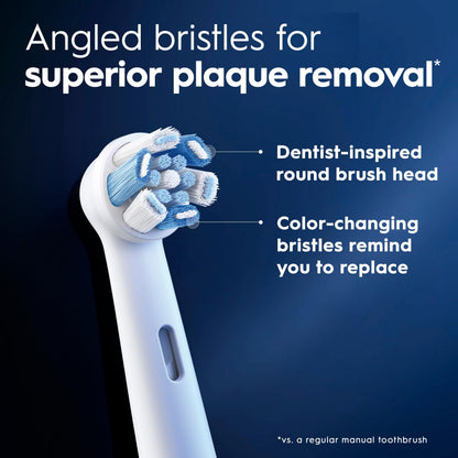 Oral-B iO Series Ultimate Clean Replacement Brush Head for Oral-B iO Series Electric Toothbrushes, White, 2 Count - Available at All In One Marketplace Canada