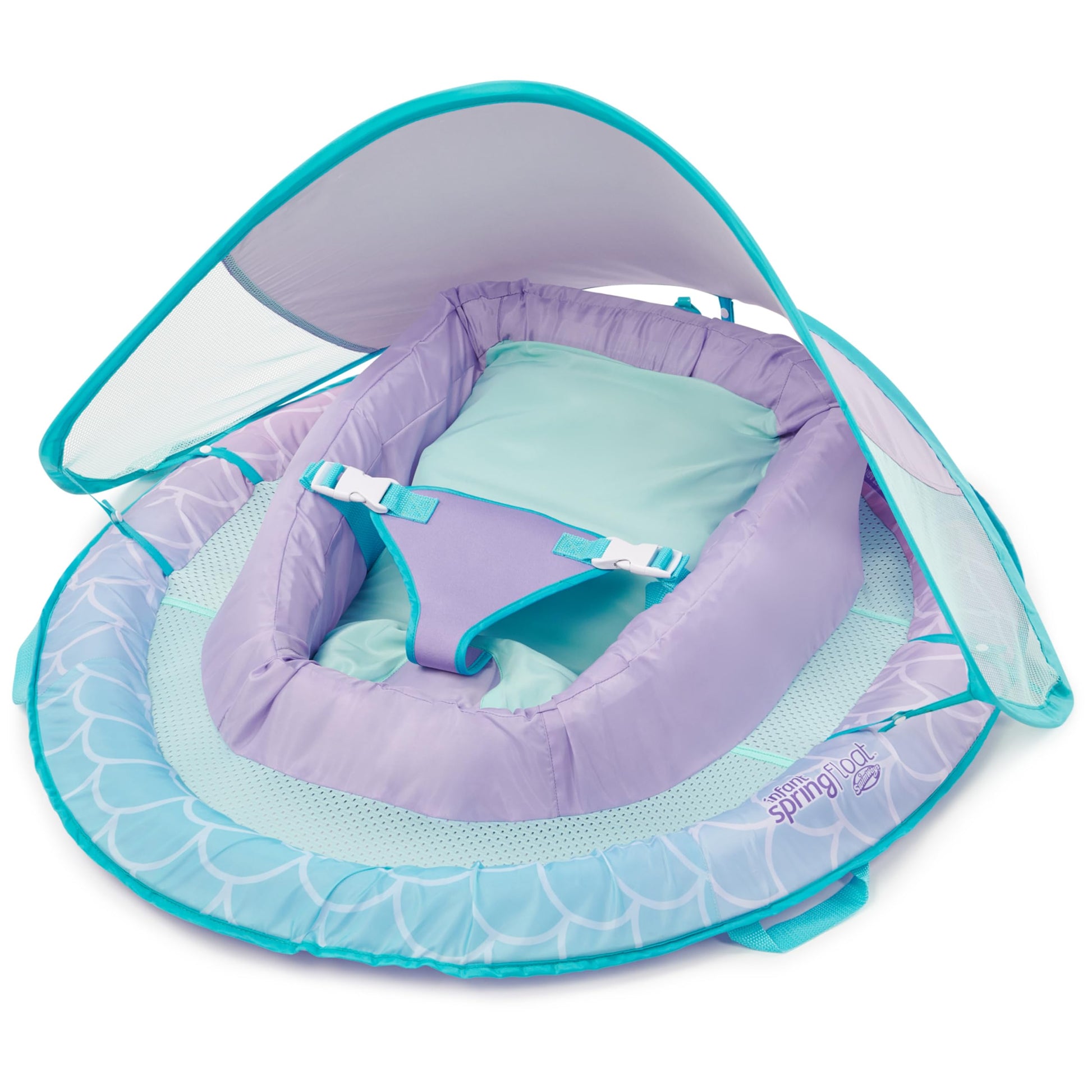 Swimways Infant Spring Float, Baby Pool Float with Canopy & UPF Protection, Swimming Pool Accessories for Kids 3-9 Months, Mermaid 🍁 All In One Marketplace Canada SwimWays