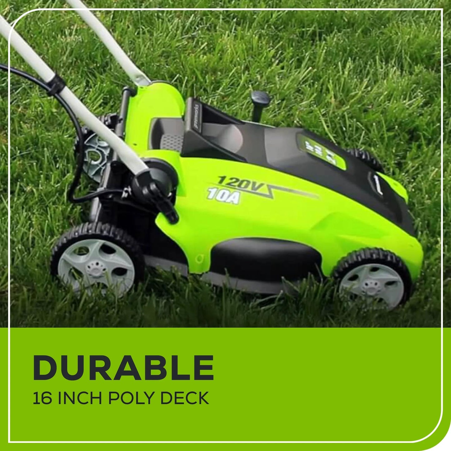 Greenworks 25142 10 Amp 16-Inch Corded Lawn Mower 🍁 All In One Marketplace Canada