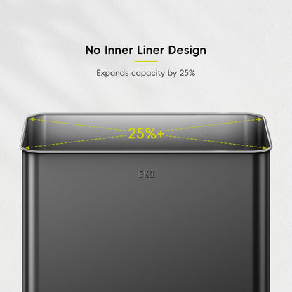 EKO Mirage X 80 Liter / 21.1 Gallons Motion Sensor Trash Can, Automatic Large Kitchen Trash Can Touchless, Stainless Steel, Matte Black