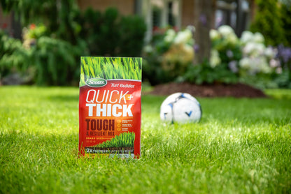 Scotts Turf Builder Quick + Thick Tough & Resilient Grass Seed Mix, 1.2kg (167 sq Meters / 1,805 sq feet Coverage) | Resilient Mix for Active Yards, Pets & Pests 🍁 All In One Marketplace Canada