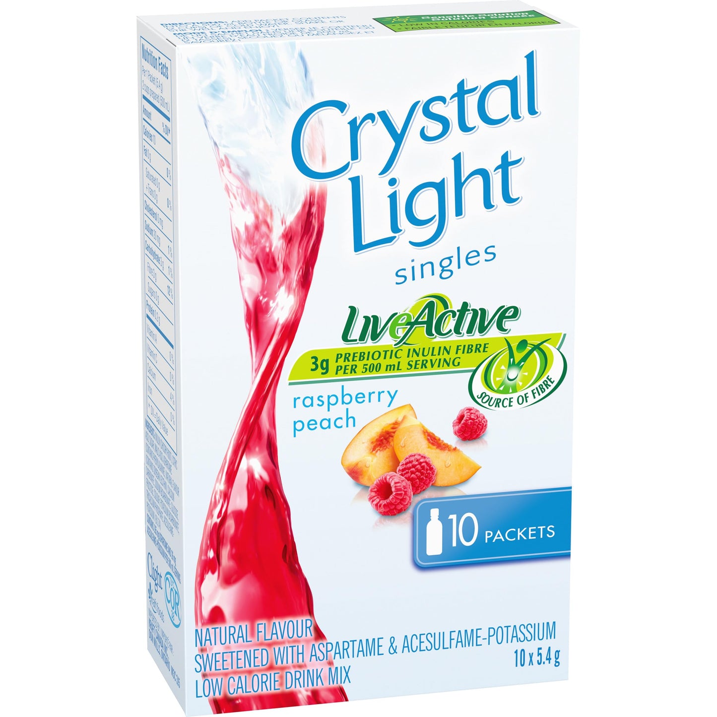 Crystal Light Singles Raspberry Peach Drink Mix (12-Pack)