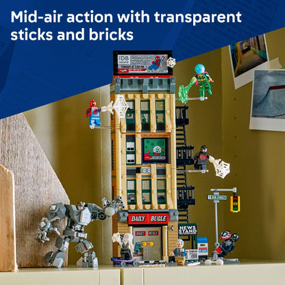 LEGO Marvel Spider-Man vs. Mysterio: The Daily Bugle Building Toy - Pretend Play Set with 7 Minifigures & Rhino Mech - Super Hero Toy for Boys & Girls, Ages 10+ - Gift Idea for Birthdays - 76342 🍁 All In One Marketplace Canada
