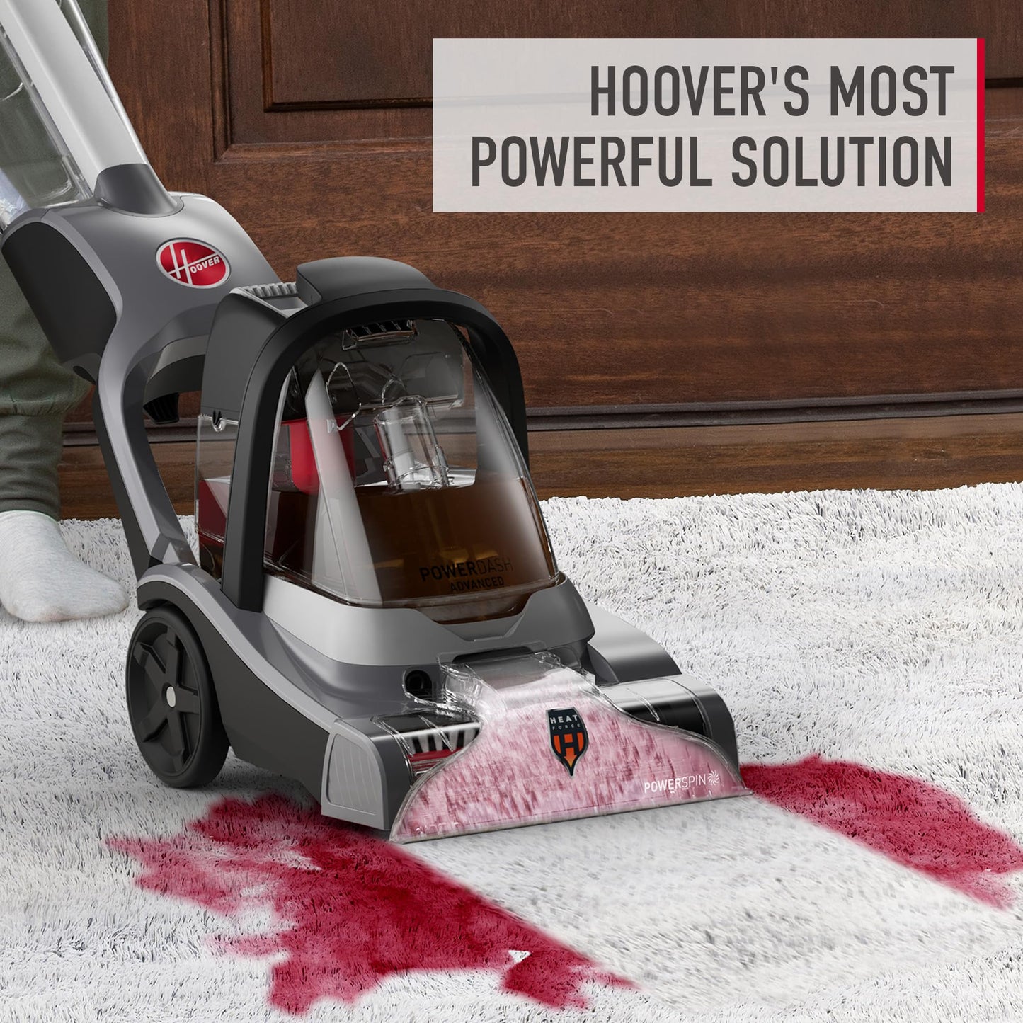 Hoover Prime Professional Carpet Cleaner Solution, 64 oz., Ocean Breeze Scent, Powerful Carpet Shampoo Solution, Remove Tough Stains from Carpet and Upholstery, Pair with Hoover Carpet Cleaner Machine - Available at All In One Marketplace Canada