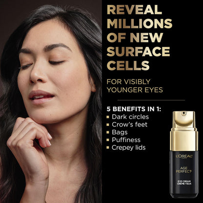 L'Oreal Paris Age Perfect Cell Renewal Anti-Aging Under Eye Cream, Vitamin E, Antioxidants, For Sensitive Skin, Dermatologist Tested, Paraben Free, 0.5 fl oz 🍁 All In One Marketplace Canada