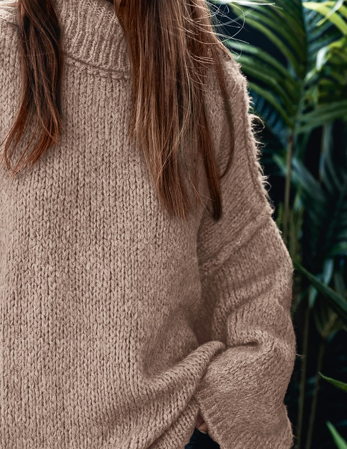 PRETTYGARDEN Womens Turtleneck Long Sleeve Oversized Sweaters Khaki 🍁 All In One Marketplace Canada
