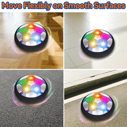 KEVOEGS 3 in 1 Hover Hockey Soccer Ball Set, Toddler Kids Toys with LED Lights & 2 Goals, Indoor Outdoor Toy for 3 4 5 6 7 8 10 11 12 Year Old Boys Girls, Sports Games Perfect Christmas Birthday Gifts 🍁 All In One Marketplace Canada