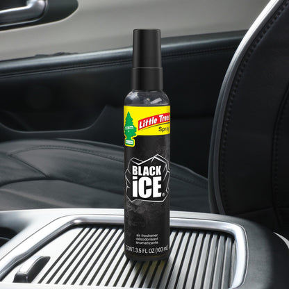 LITTLE TREES Car Air Freshener. SPRAY Provides a Long-Lasting Scent for Auto or Home. On-the-go Freshness. Black Ice, 6 Air Fresheners 🍁 All In One Marketplace Canada