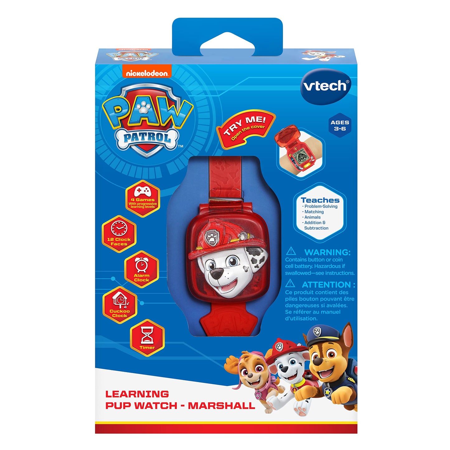 VTech PAW Patrol Learning Pup Watch - Marshall - English Version 🍁 All In One Marketplace Canada