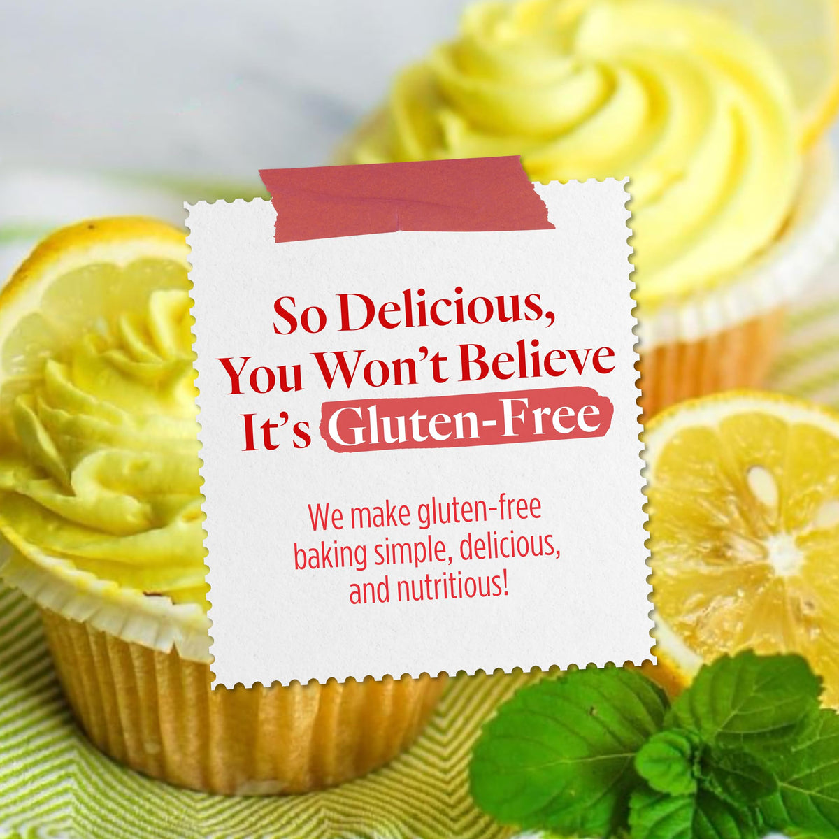 Gluten Free Lemon Cake Mix by Duinkerken - Gluten Free Cake Mix - Made with All Natural Ingredients - Easy to Make - Allergen-Free - Made in Canada - 380g 🍁 All In One Marketplace Canada