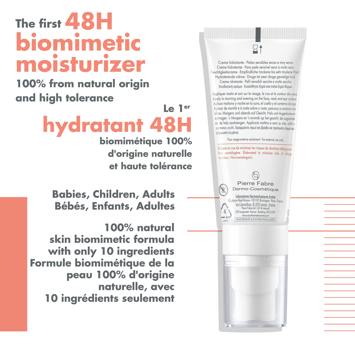 Eau Thermale Avene tolerance Hydra-10 hydrating face cream dry skin 40ml