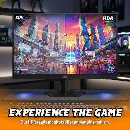 AOC 27 Inch QHD Gaming Monitor 240Hz 0.3ms IPS, 2560x1440, G-Sync Compatible, HDR Ready, DisplayPort 1.4 HDMI 2.0, VESA Mount, 3-Year Zero-Bright-Dot, Q27G41ZE AOC