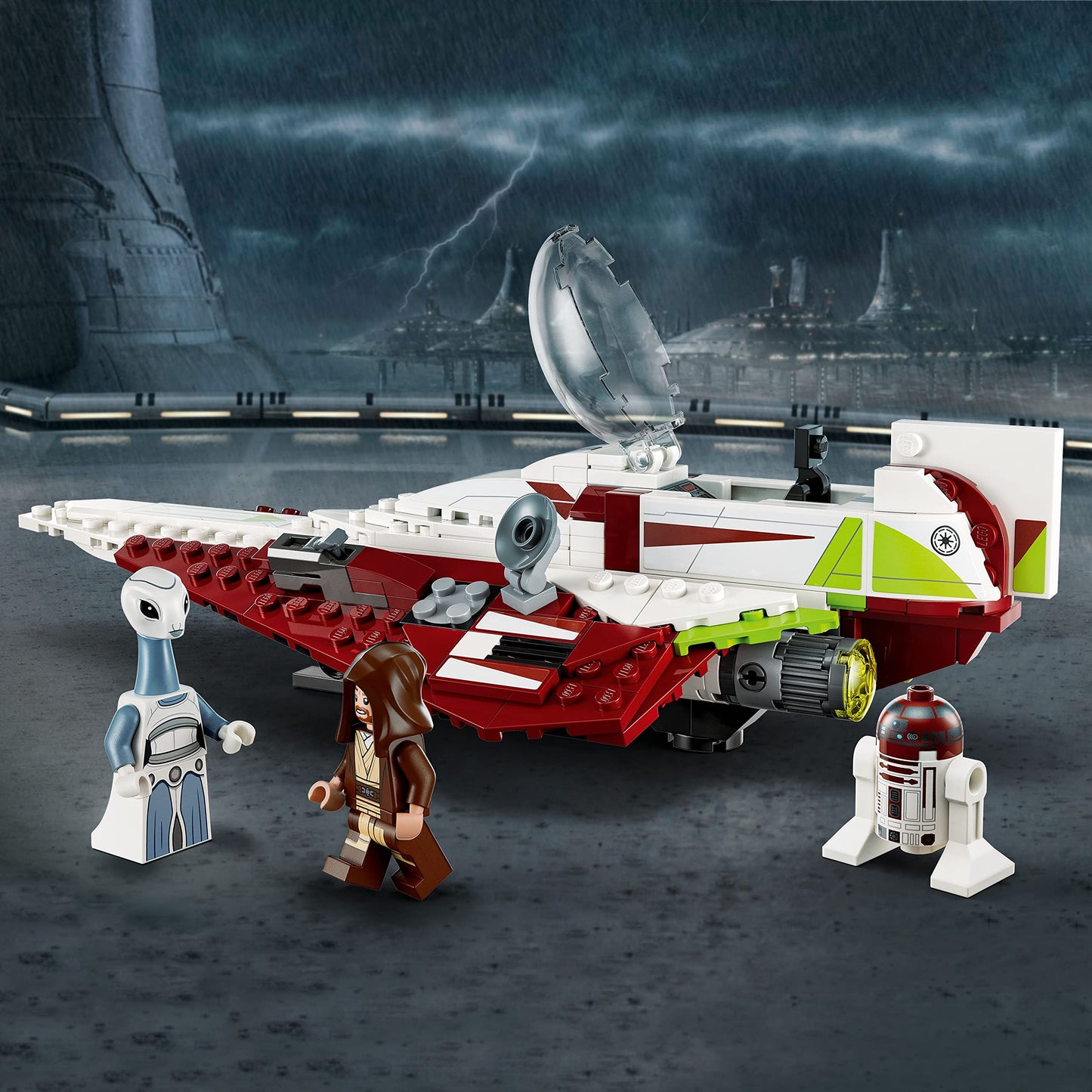 LEGO Star Wars OBI-Wan Kenobi's Jedi Starfighter 75333 Building Toy Set - Features Minifigures, Lightsaber, Clone Starship from Attack of The Clones, Great Gift for Kids, Boys, and Girls Ages 7+ 🍁 All In One Marketplace Canada