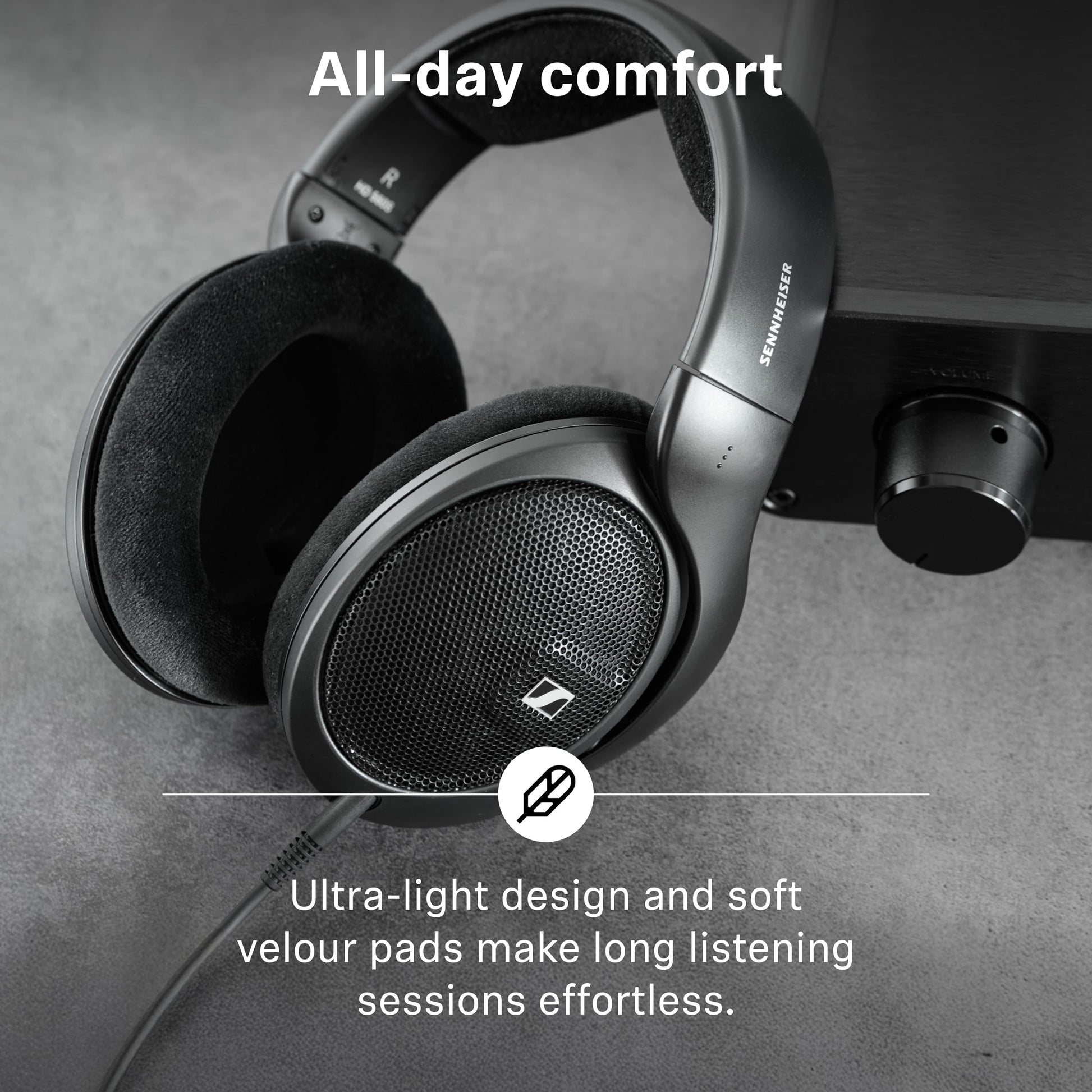 Sennheiser HD 560S - Wired Over-The-Ear Audiophile Headphones, Neutral Frequency Response, Open-Back, Detachable Cable, Black