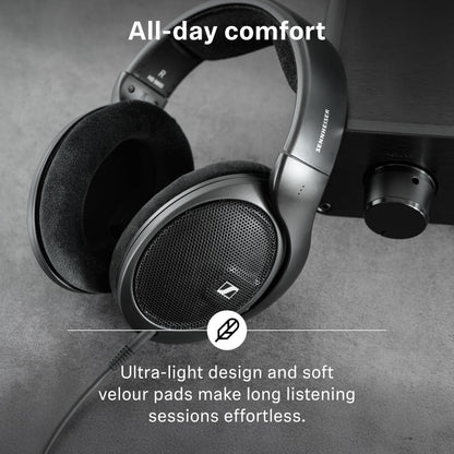 Sennheiser HD 560S - Wired Over-The-Ear Audiophile Headphones, Neutral Frequency Response, Open-Back, Detachable Cable, Black