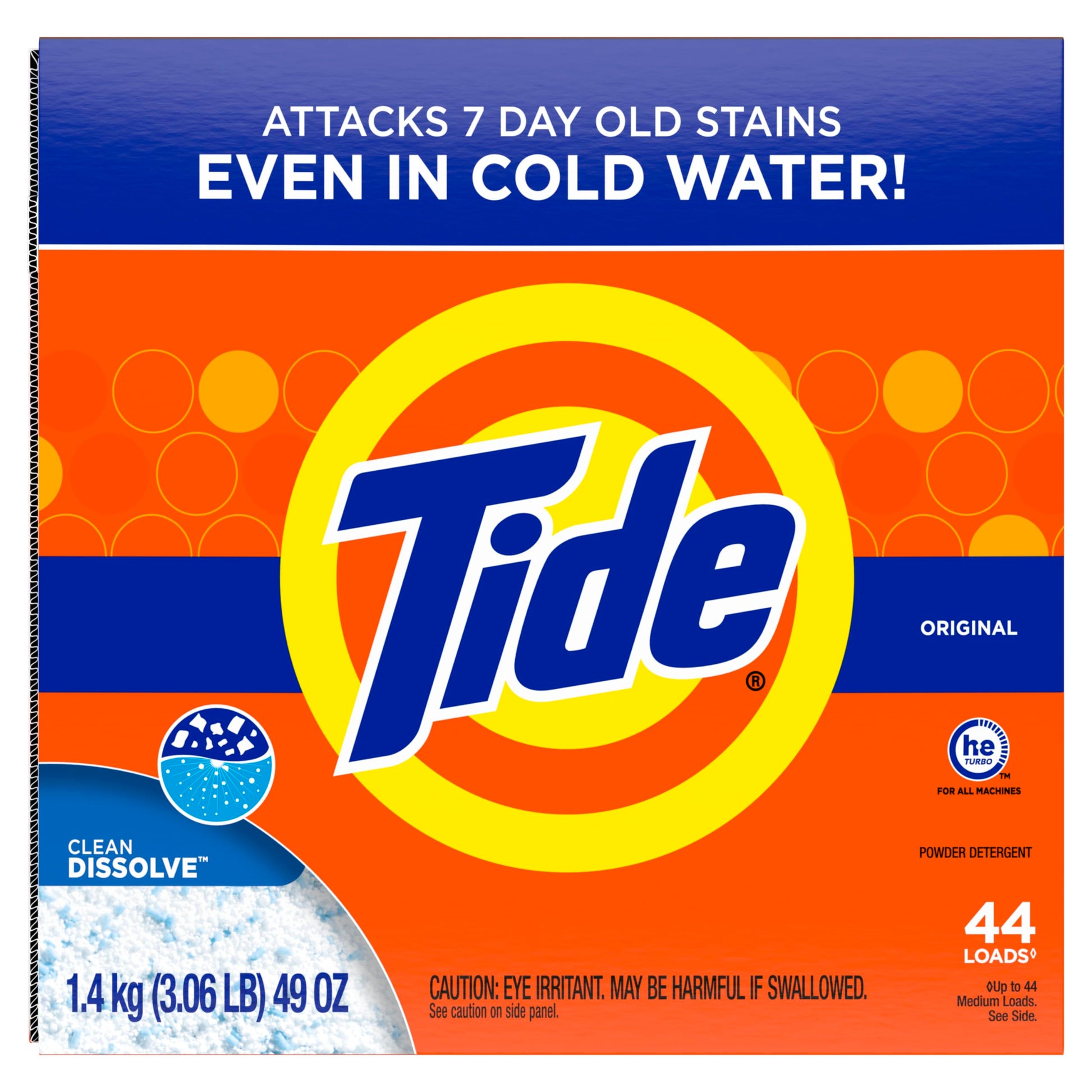 Tide Powder Laundry Detergent, Original Scent, 44 Loads, 1.4 kg - Available at All In One Marketplace Canada