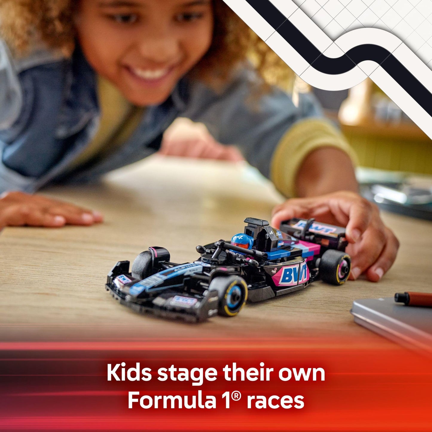 LEGO Speed Champions – Jouet de Voiture de Course BWT Alpine F1 Team A524 – Set de Construction pour Enfants, Garçons et Filles, 10 ans et plus – Voiture Jouet pour Fans de F1 – Idée Cadeau d’Anniversaire – 77248
