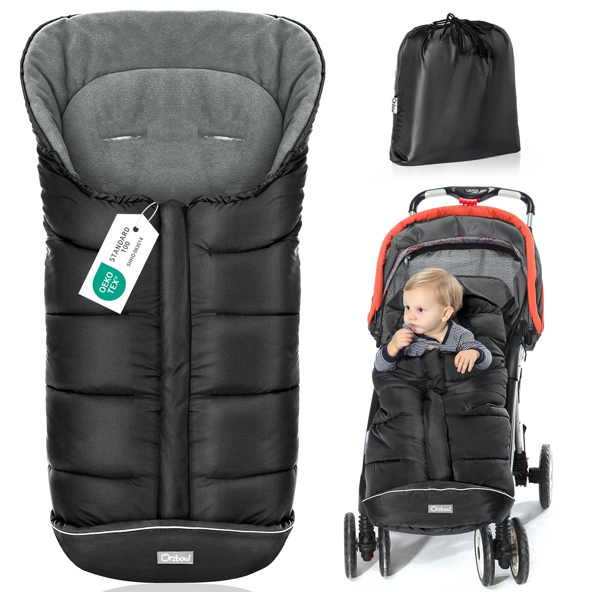Orzbow Stroller Footmuff Universal, Weather-Proof Baby Bunting Bag 🍁 All In One Marketplace Canada