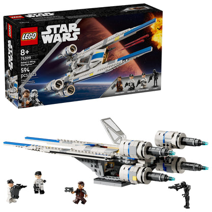 LEGO Star Wars Rebel U-Wing Starfighter Building Set - Includes Cassian Andor, Dedra Meero and K-2SO - Model Action Toy for Andor Fans - Birthday Gift Idea for Boys, Girls, Kids, Ages 8+ - 75399 LEGO