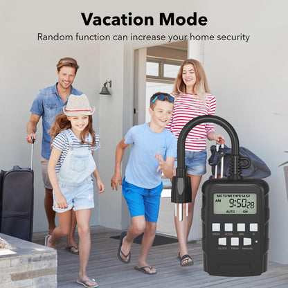 BN-LINK 7 Day Outdoor Heavy Duty Digital Programmable Timer Dual Outlet 🍁 All In One Marketplace Canada