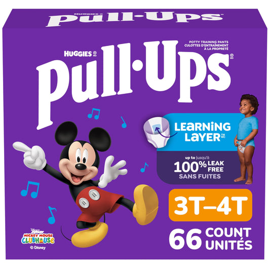 Boys Potty Training Underwear, Easy Open Training Pants 3T-4T, Pull-Ups Learning Design for Toddlers, 66ct, Giga Pack 🍁 All In One Marketplace Canada