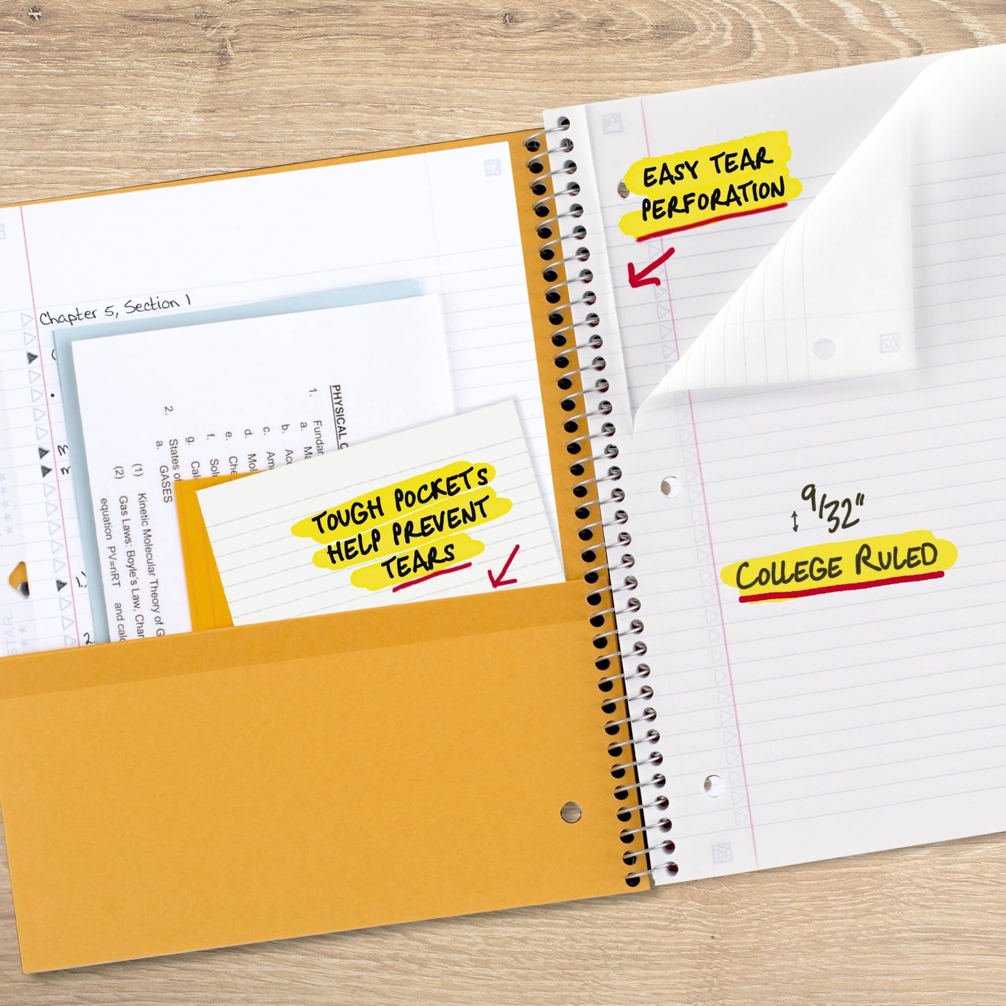 Five Star 1-Subject Notebook, 8.5" x 11" Paper Size, 200 Pages, 6-Pack 🍁 All In One Marketplace Canada