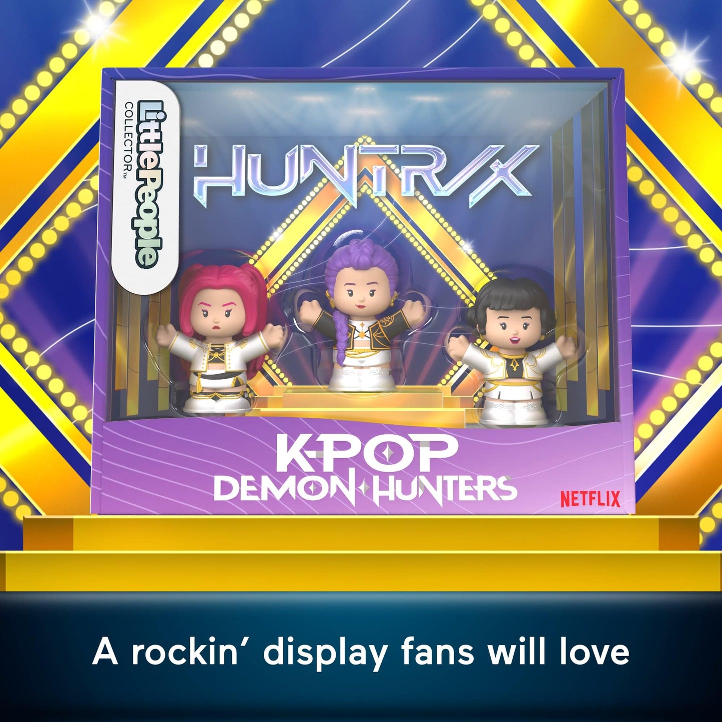 Little People Collector Kpop Demon Hunters: HUNTR/X Special Edition Set for Movie Fans, 3 Figures in a Display Package 🍁 All In One Marketplace Canada