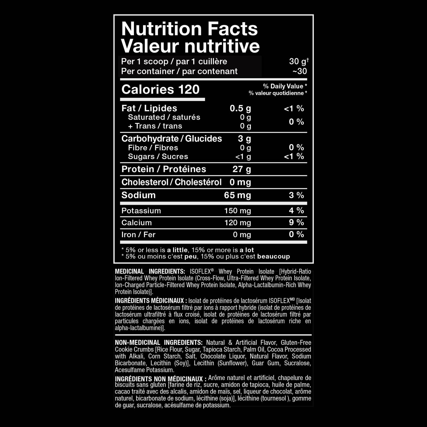 ALLMAX ISOFLEX Whey Protein Isolate, Cookies & Cream, 2 lb