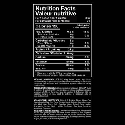 ALLMAX ISOFLEX Whey Protein Isolate, Cookies & Cream, 2 lb