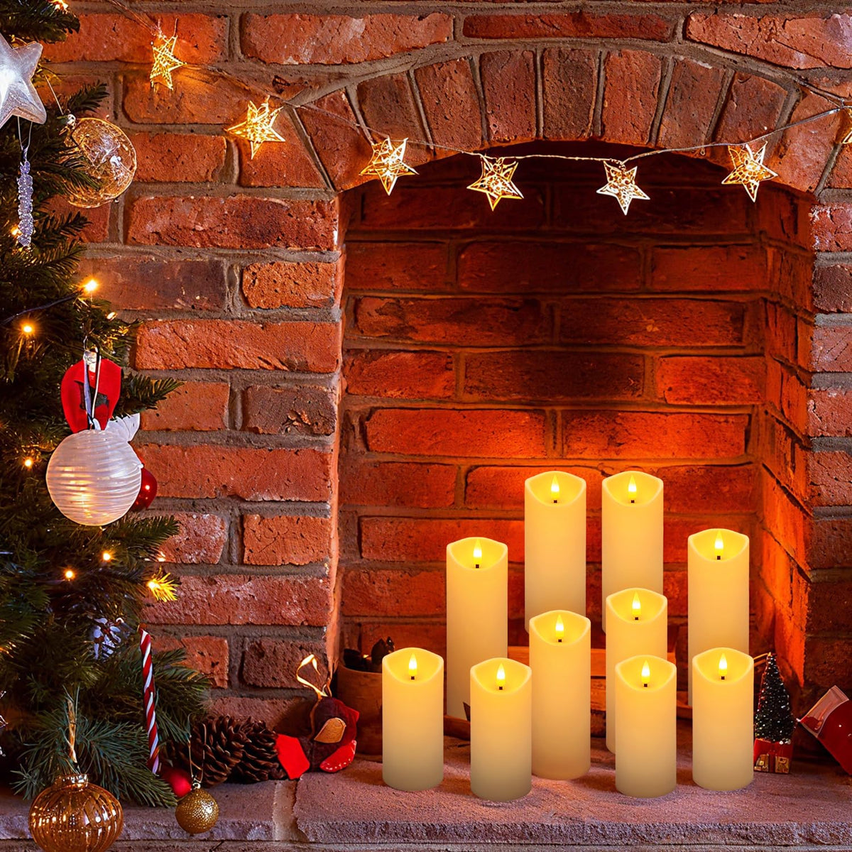 WREXCS 24 Pcs Flameless LED Candles, Battery Operated with Remote and Timer 🍁 All In One Marketplace Canada