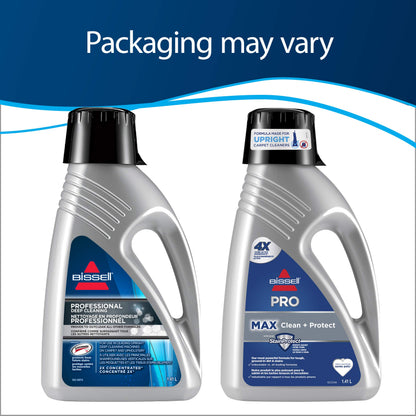 BISSELL - Household Carpet Shampoo - MAX Clean + Protect - For Upright Deep Cleaners - with StainProtect - For ground-in dirt, stains - 1.41 liters - Available at All In One Marketplace Canada