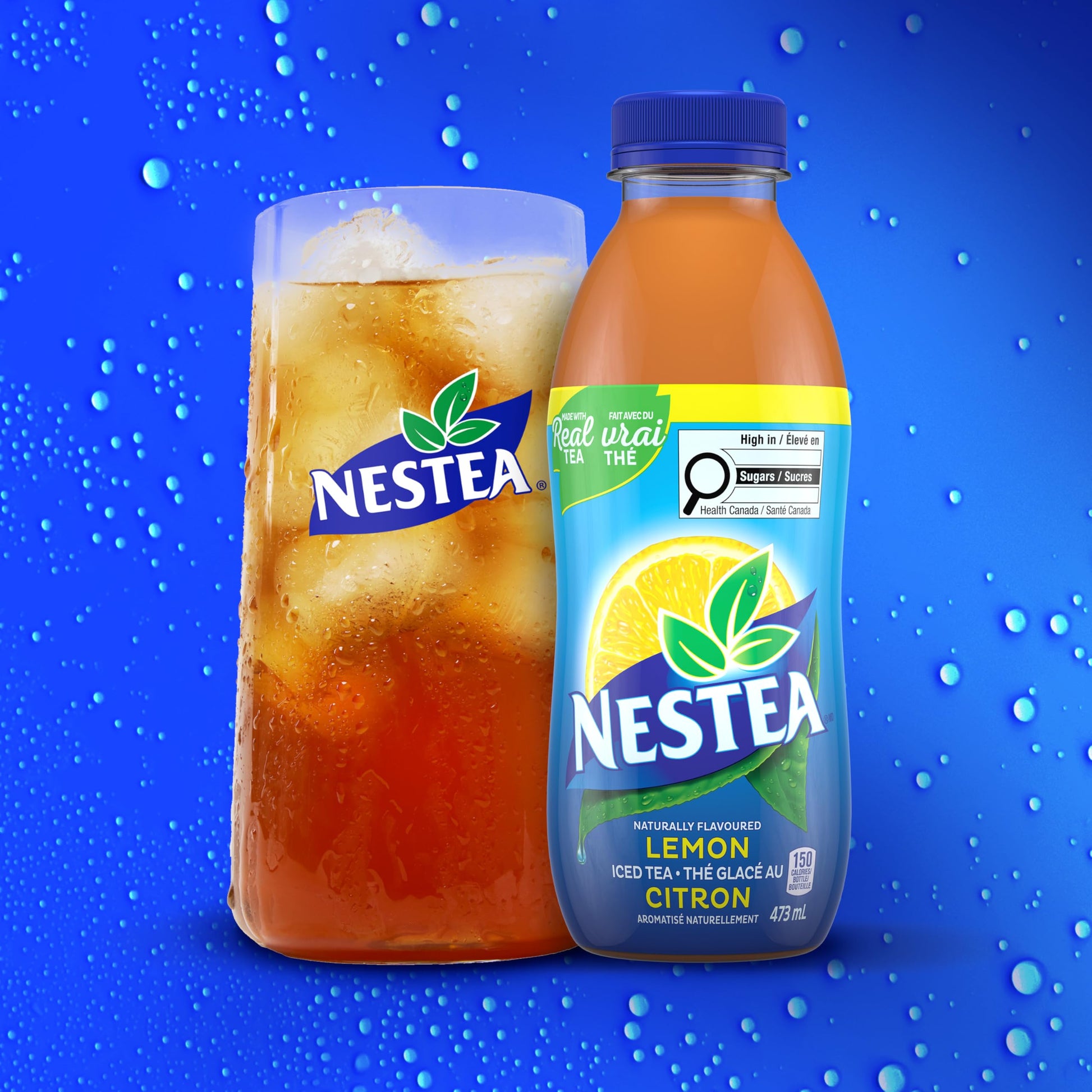 Nestea Naturally Flavoured, Lemon Iced Tea, 473mL, 12 Count Nestea