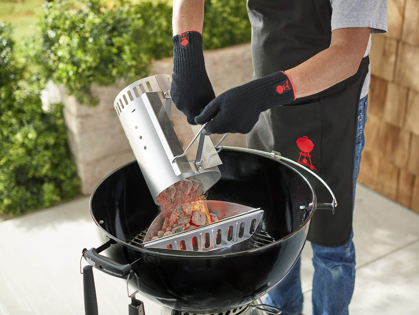 Weber Rapidfire Chimney Starter for Charcoal briquettes (7416) - Available at All In One Marketplace Canada