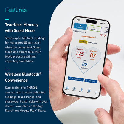 OMRON Gold Upper Arm Blood Pressure Monitor - Clinically Validated Blood Pressure Arm Cuff - Use OMRON Connect App for Unlimited Measurements 🍁 All In One Marketplace Canada Omron