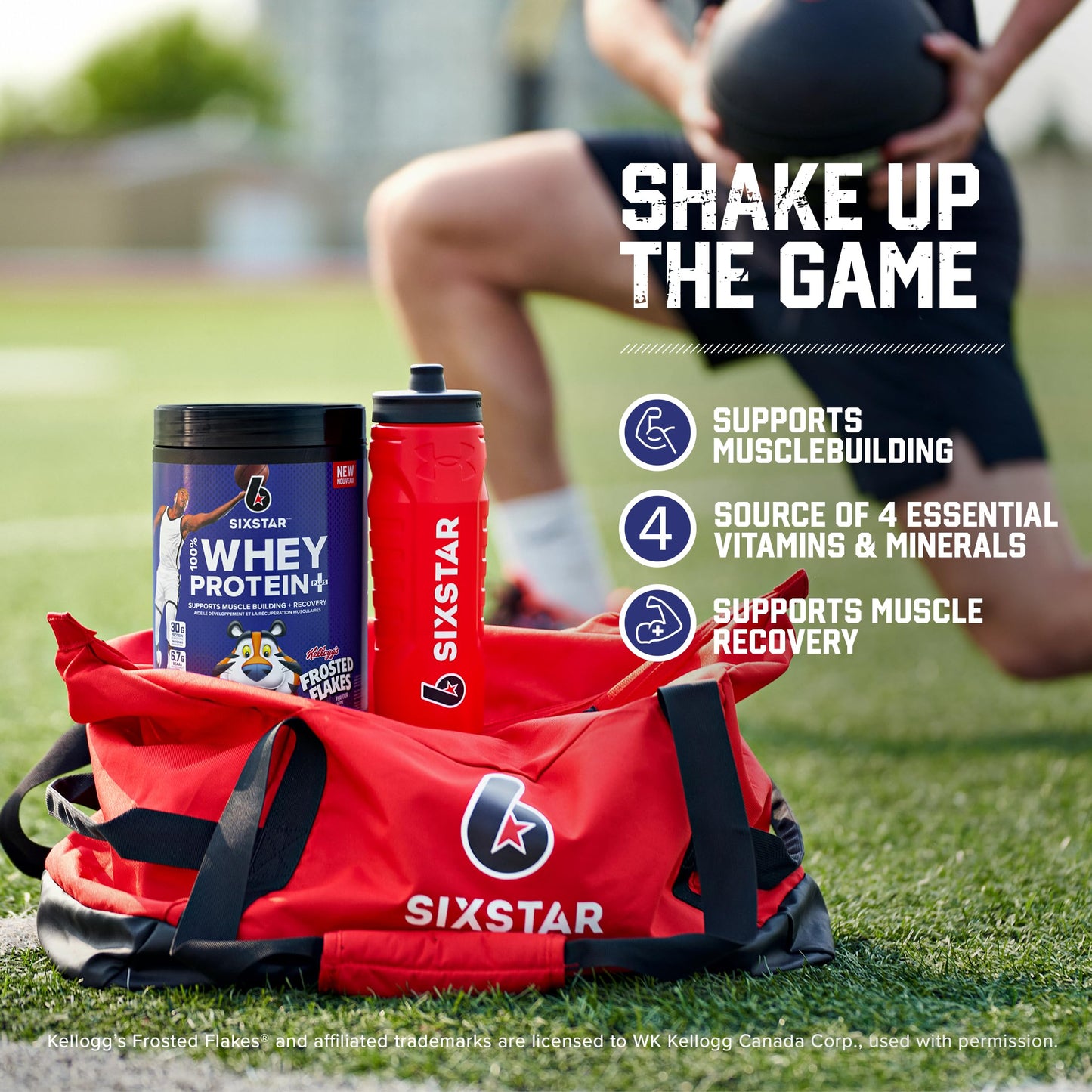 Six Star Whey Protein Powder Plus - Kellogg’s Frosted Flakes, 18 Servings Six Star