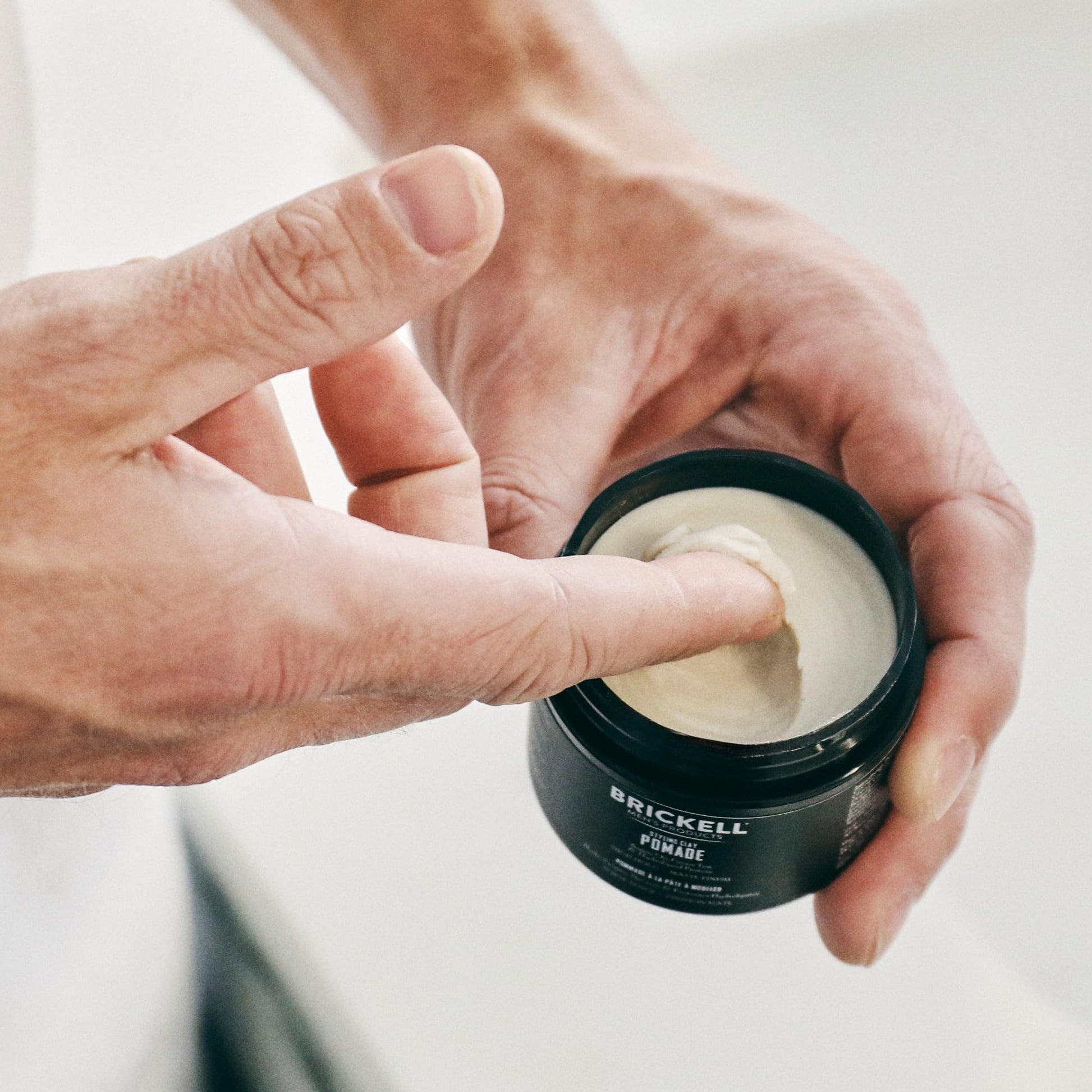 Brickell Men’s Styling Clay Pomade For Men, Natural & Organic with Strong Hold & Matte Finish, Product for Modern Hairstyles, 2 Ounces, Scented - Available at All In One Marketplace Canada