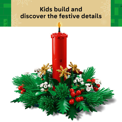 LEGO Christmas Table Decoration Building Toy for Kids - Brick-Built Holiday Centerpiece & Festive Room Decor - Christmas Craft for Girls & Boys, Ages 12+ - Gift Idea for Families - 40743 🍁 All In One Marketplace Canada