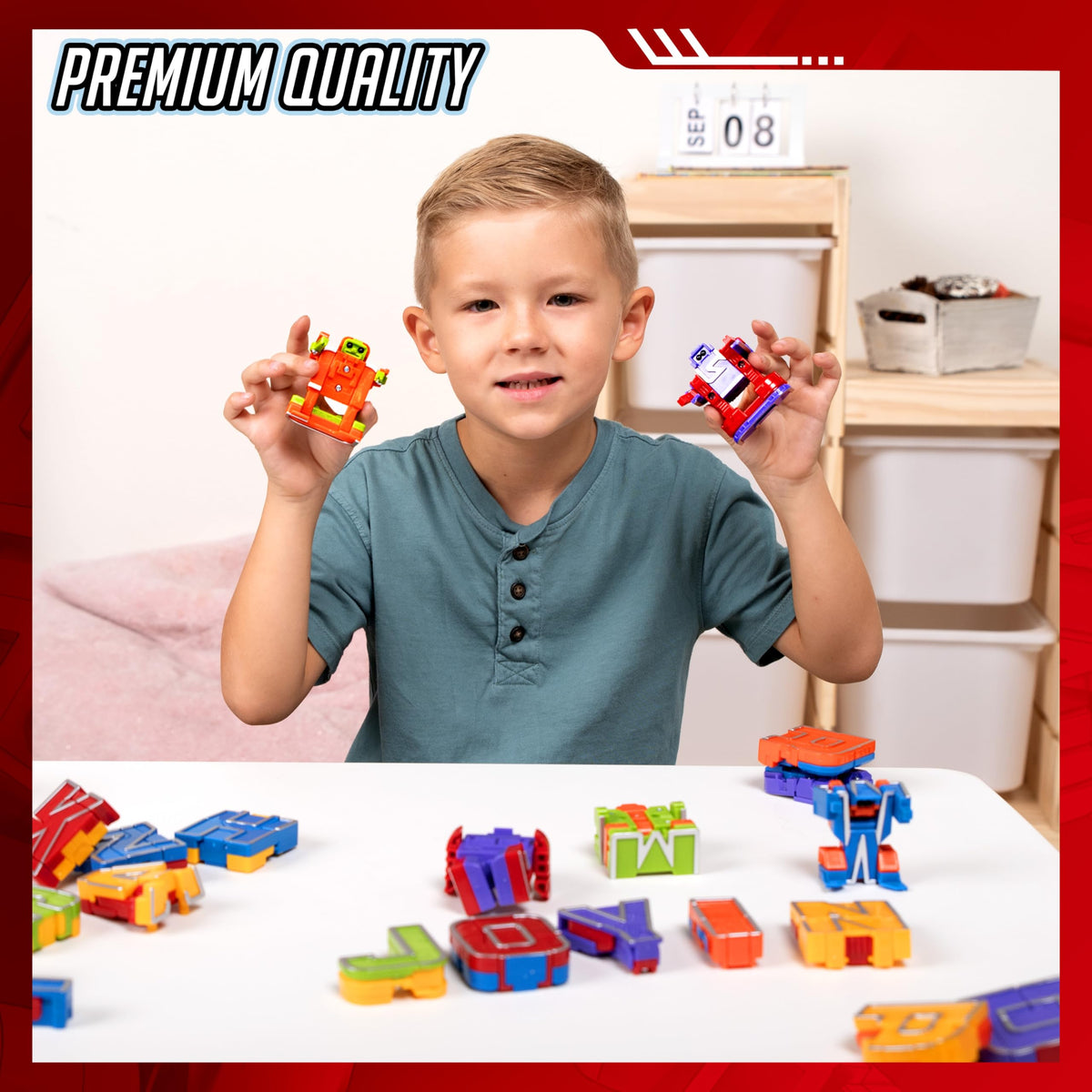 Alphabet Robots Toys for Kids, ABC Learning Toys, Alphabots, Letters, Toddlers Education Toy, Carnival Prizes, Christmas Toys, Treasure Box and Prize for Classroom 🍁 All In One Marketplace Canada