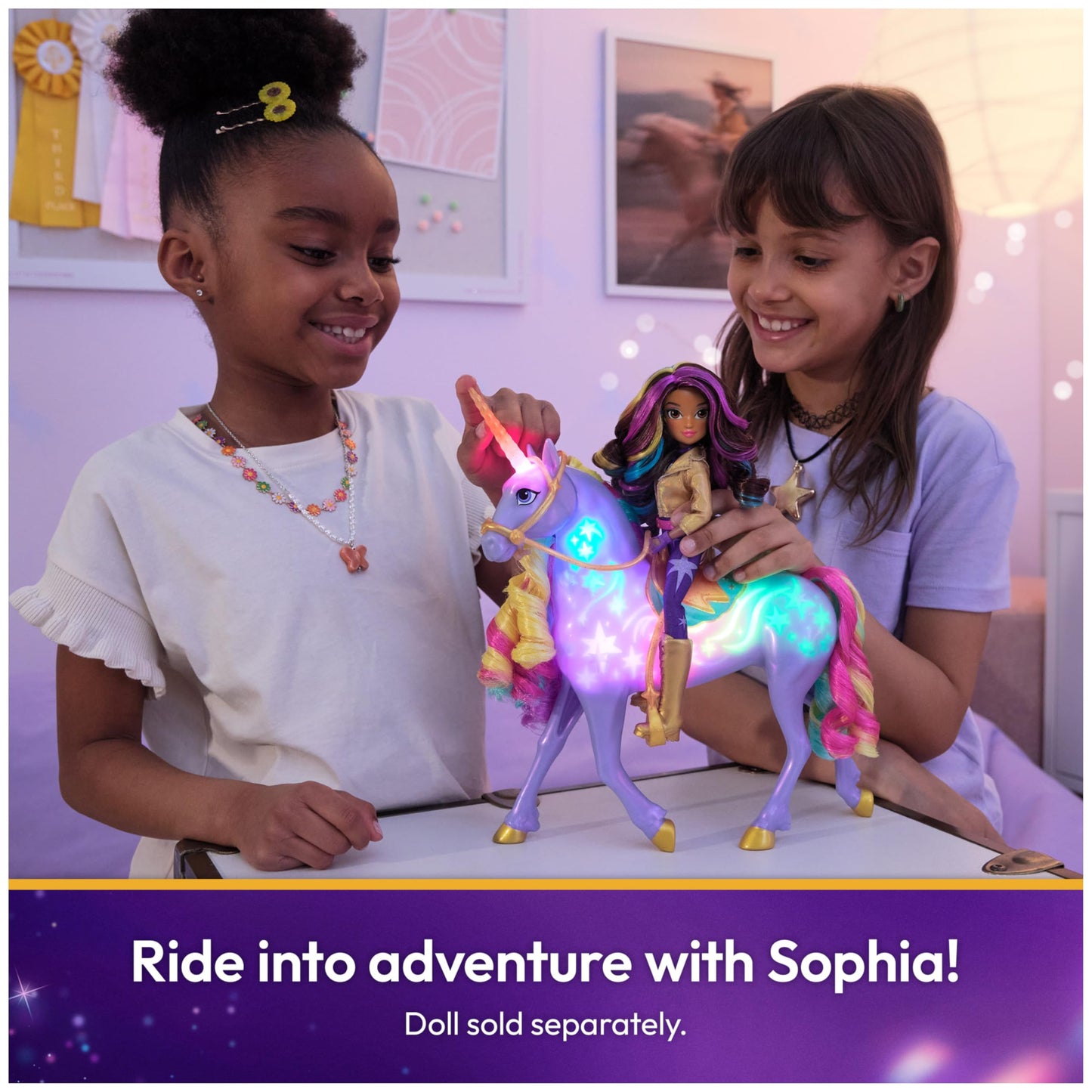 Unicorn Academy, Interactive Rainbow Light-up Wildstar with Lights, Sounds & Music, Easter Gifts Idea, Dolls & Unicorn Toys for Girls Ages 4 and up Unicorn Academy