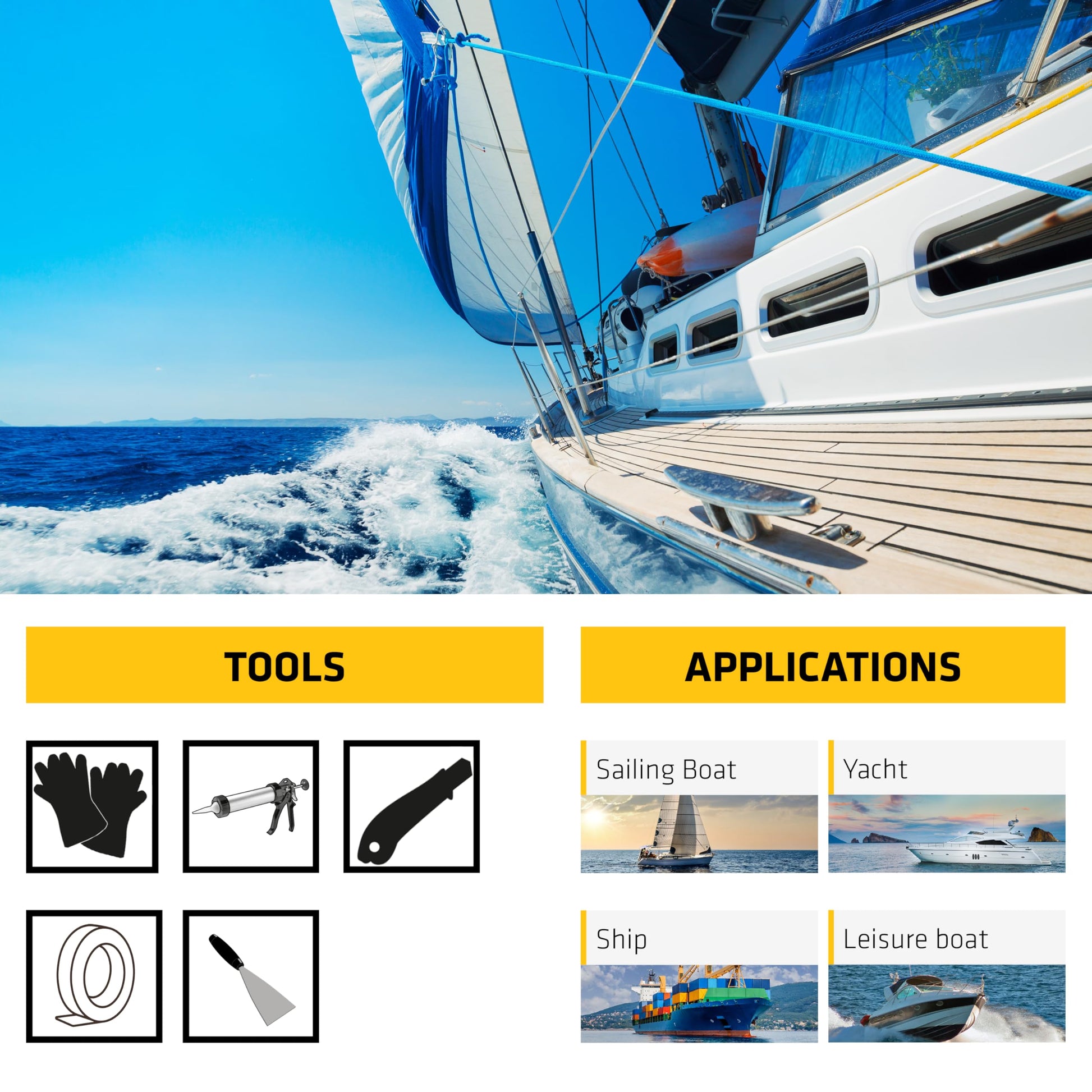 SIKA - Multi-Purpose Adhesive and sealant for Boats - Sikaflex-291 - Black - Marine use - Makes Elastic and Vibration-Resistant Seals - Low Odour - 300 mL SIKA
