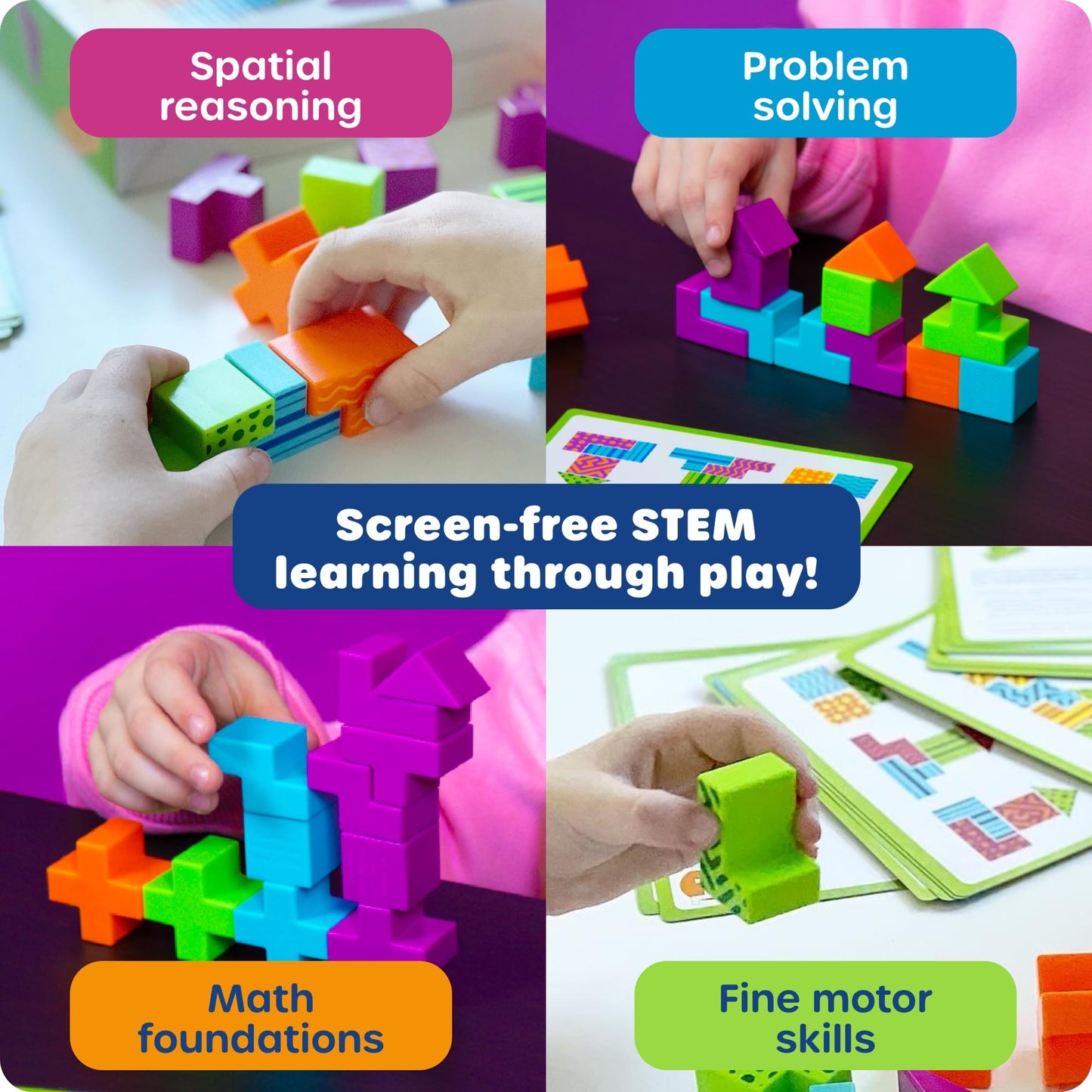 Learning Resources STEM Explorers Brainometry - 3D Puzzle, Brain Games, Brainteaser, Building Logic Toys, Gifts for Boys and Girls, Fine Motor Skills, Pattern Blocks, Math Manipulatives Learning Resources