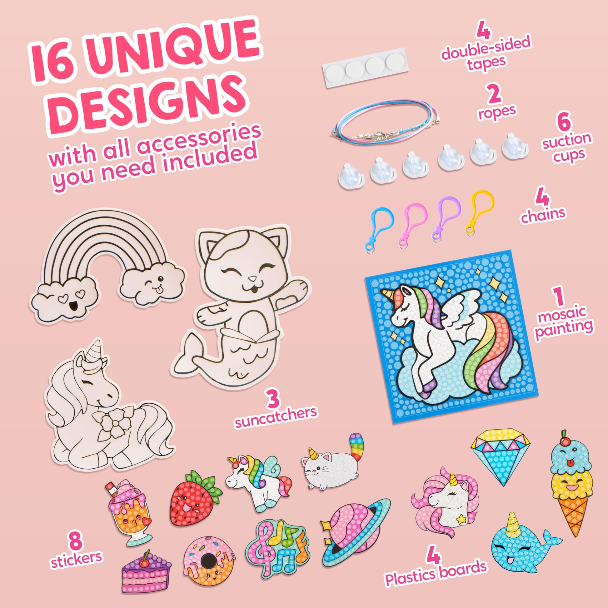 Klever Kits 16 Projects Gem Painting, Kids Diamond Art Painting Kit with 5D Gem, Arts and Crafts for Girls Ages 6-12,Art Gift Ideas for Girls Crafts Ages 6, 7, 8, Girl Gifts, Easter Gifts for Kids - Available at All In One Marketplace Canada