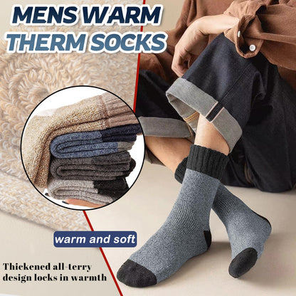 VoJoPi Mens Thermal Socks 5 Pairs Warm Wool Winter Thick Crew Socks for Men 🍁 All In One Marketplace Canada