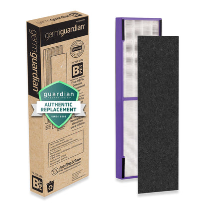 GermGuardian Air Filter B Pet, Genuine HEPA PURE Replacement Air Purifier Filter for AC4825, AC4850, AC4870, AC4880, CDAP4500, AC4900, AC4300 & AP2200, FLT4850PT, Black/Purple